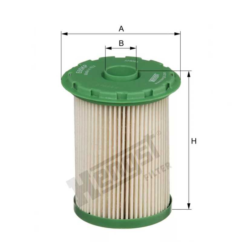 E65KP D95 Hengst kuro filtro įdėklas