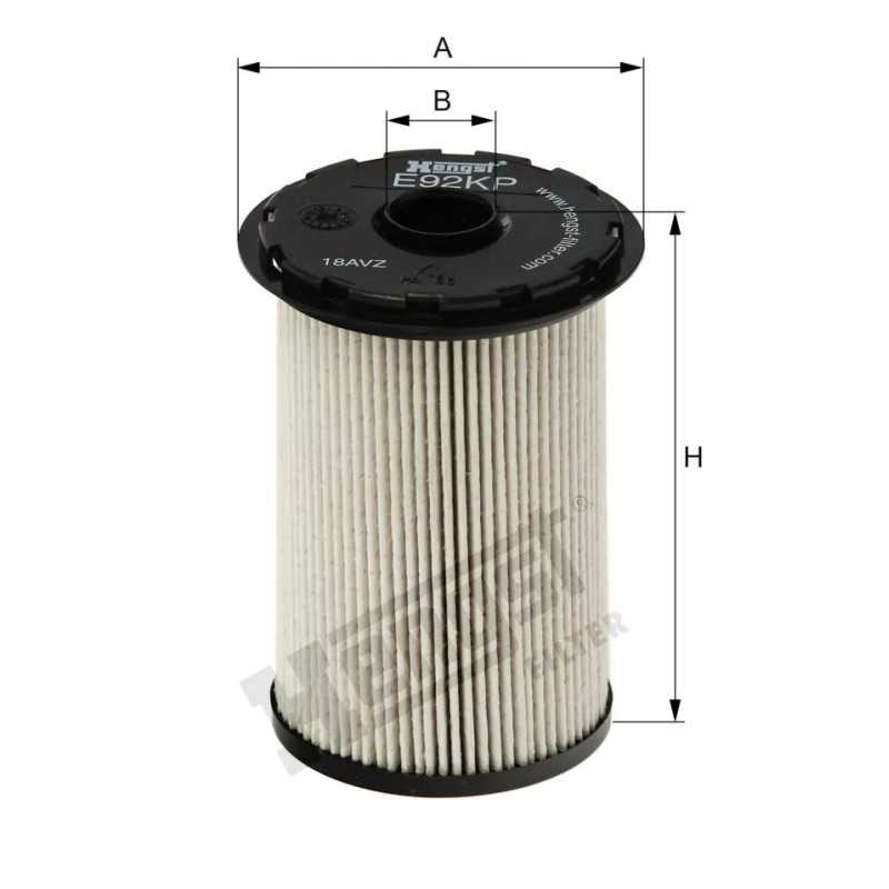 E92KP D169 Hengst kuro filtro įdėklas