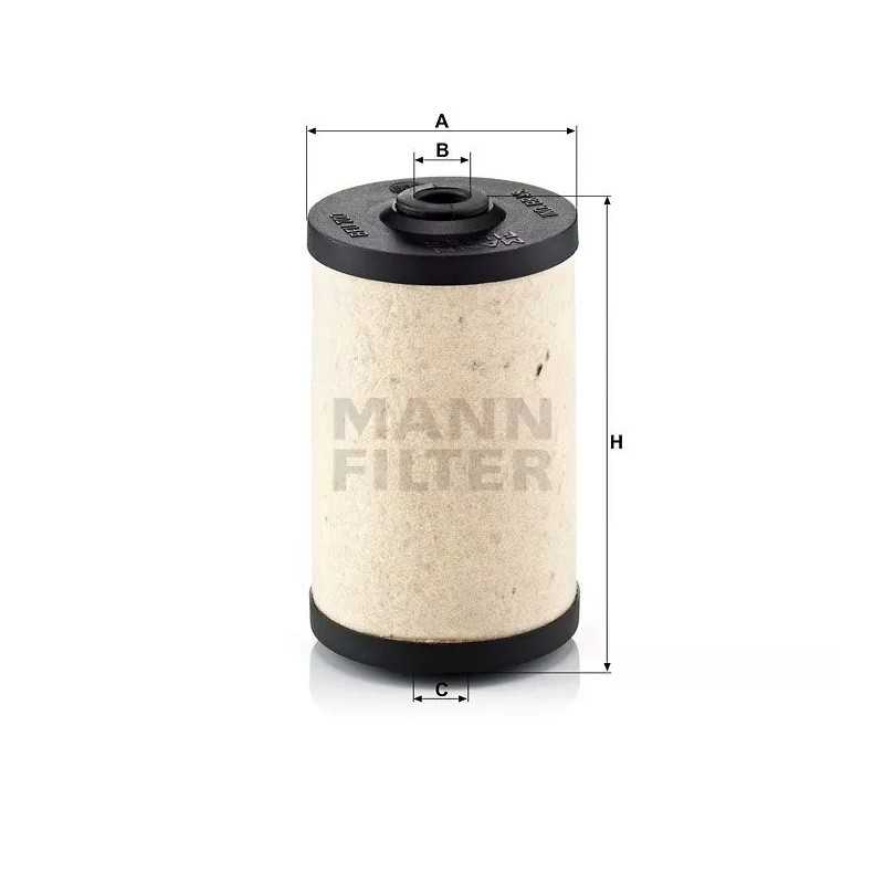 BFU 700X MANN-FILTER KURO FILTRAS DB 405D-809