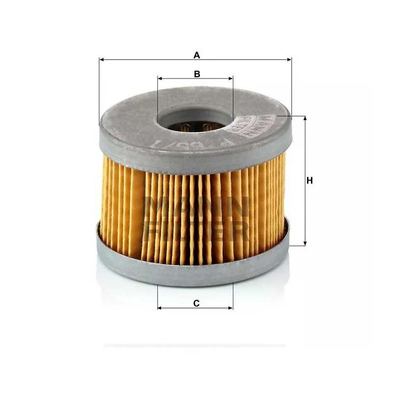 65/1X MANN-FILTER kuro filtras