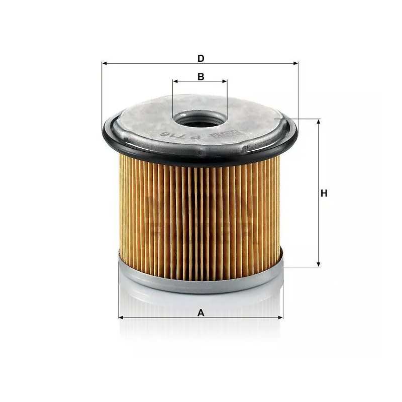 P 716 MAN-FILTRAS KURO FILTRAS CITROEN FIAT PEUGEOT