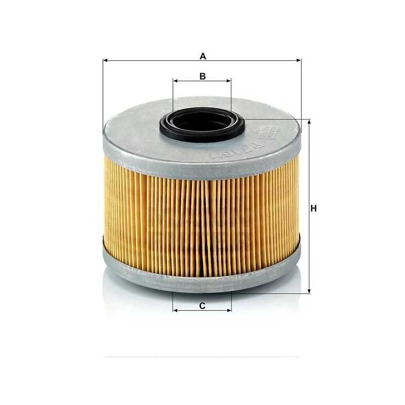 P 716/1X MANN-FILTER KURO FILTRAS RENAULT CLIO 1.9D 98-