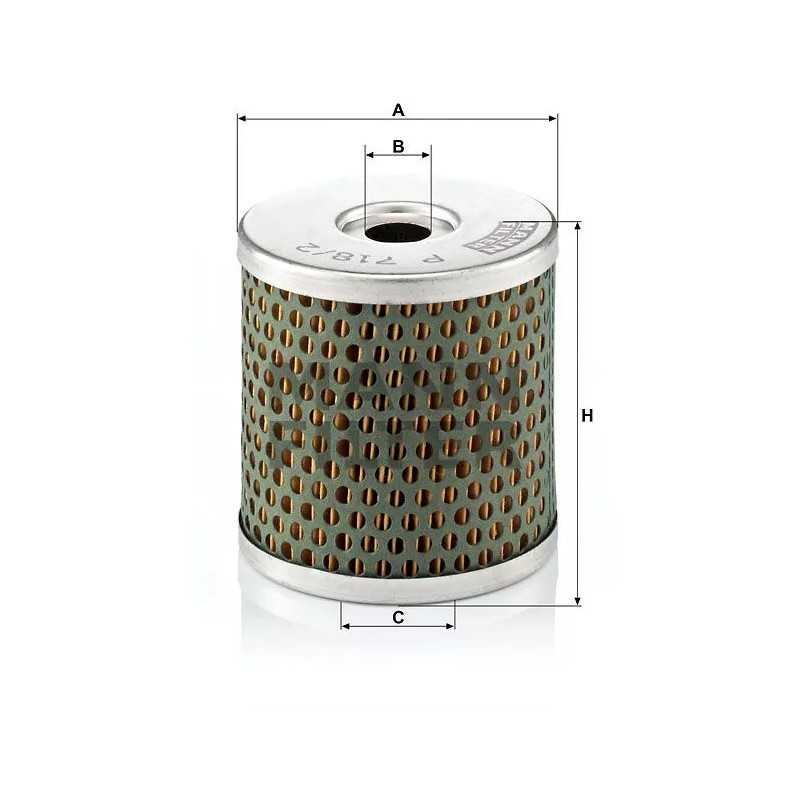 P 718/2X MANN-FILTER kuro filtras