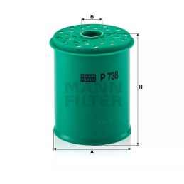 P 738X MANN-FILTER KURO FILTRAS PEUGEOT 406 2.1TD 95-