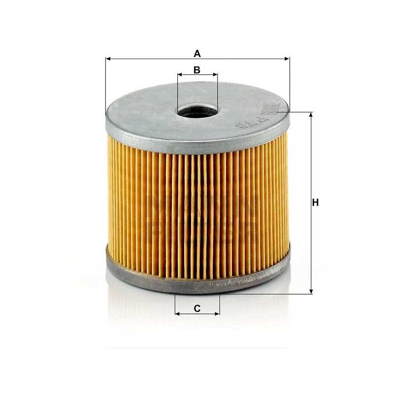 P 78X MANN-FILTER KURO FILTRAS CITROEN PEUGEOT FIAT