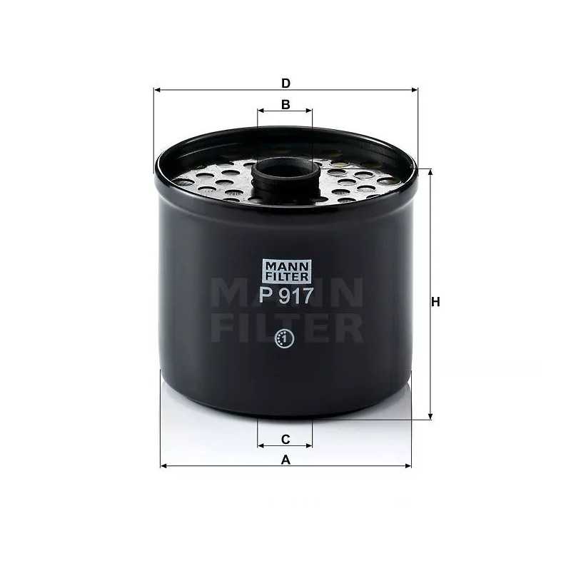 P 917X MANN-FILTER KURO FILTRAS IVECO DAF JELC IŠ AUTOSAN