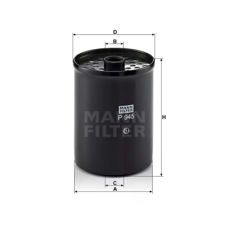 P 945X MANN-FILTER KURO FILTRAS FORD PEUGEOT RENAULT
