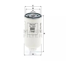 PL 100/2 MANN kuro filtras