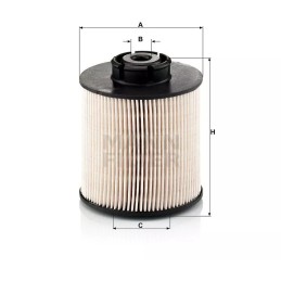 PU 1046/1X MANN-FILTER kuro filtras DB ATEGO, VARIO SILN. OM904LA, OM906LA