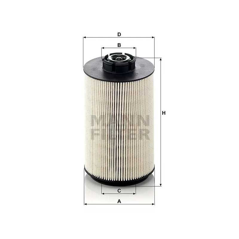 PU 1058X MANN-FILTER kuro filtras