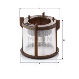 PU 50Z MANN-FILTER kuro filtras