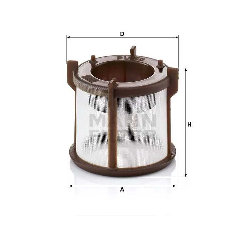 PU 50Z MANN-FILTER kuro filtras