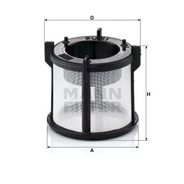 PU 51X MANN-FILTER kuro filtras