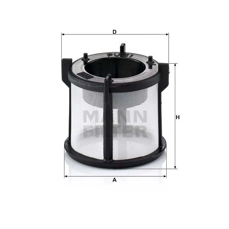 PU 51X MANN-FILTER kuro filtras