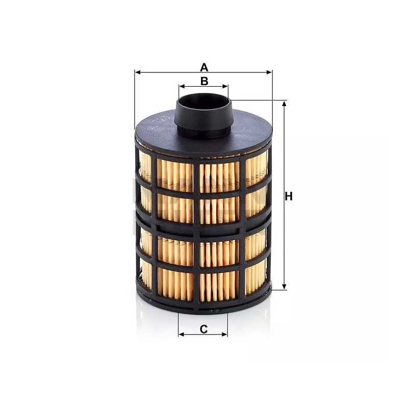 PU 723X MANN-FILTER KURO FILTRAS FIAT DOBLO, PANDA 1.3 JTD