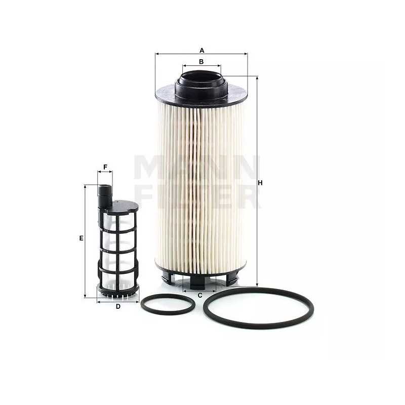 PU8010/1-2x MANN kuro filtras