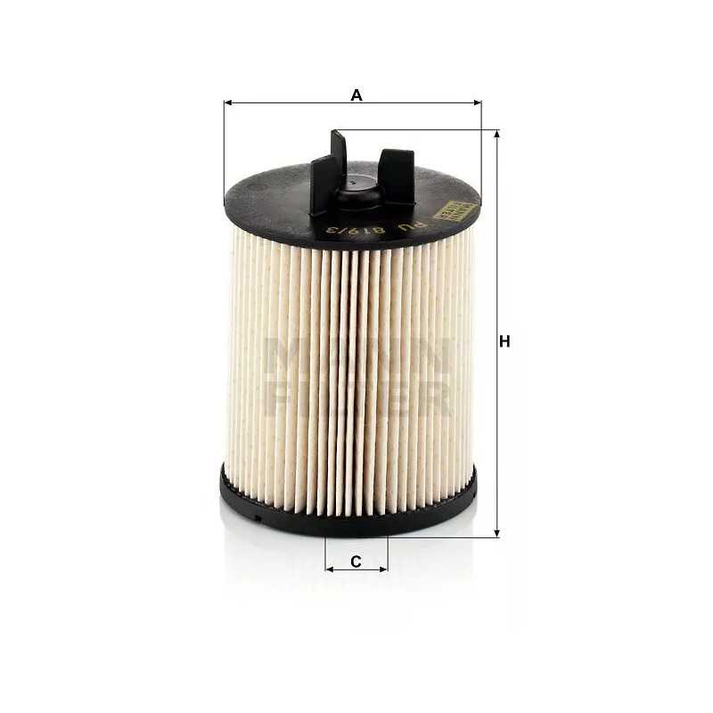 PU 819/3X MANN-FILTER kuro filtras AUDI A2 1.2TDI /1.4TDI