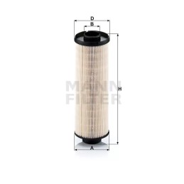 PU 850X MANN-FILTER kuro filtras