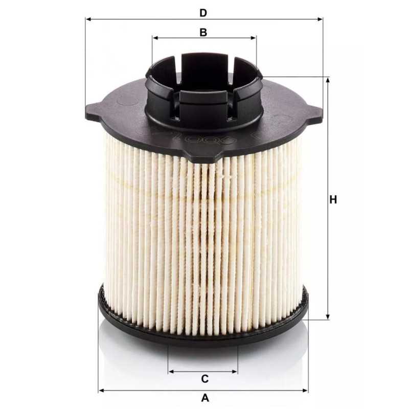 PU9001/1X MANN-FILTER kuro filtras