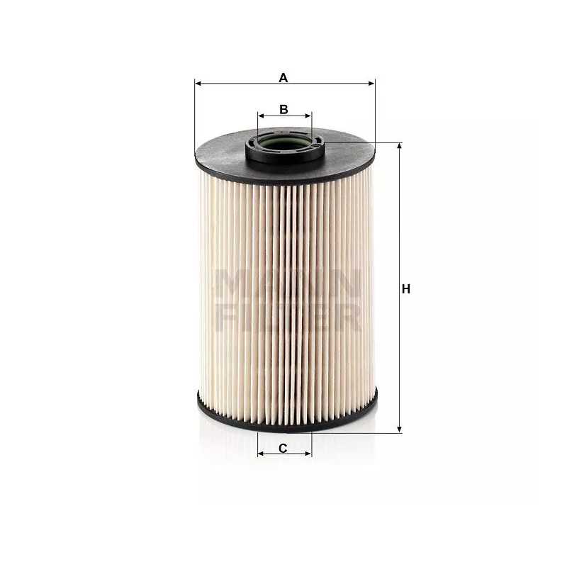 PU 937X MANN-FILTER kuro filtras