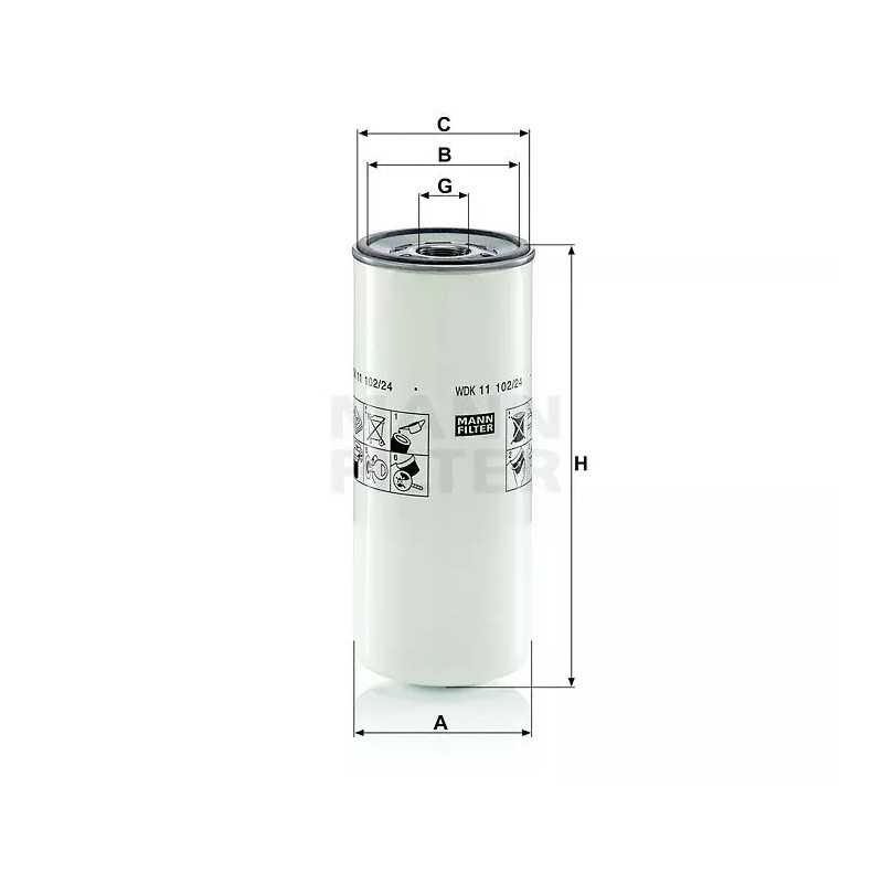 WDK11102/24 MANN kuro filtras