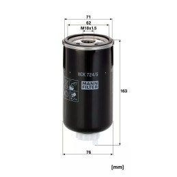 WDK 724/5 MANN-FILTER kuro filtras