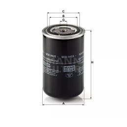 WDK 940/5 MANN-FILTER KURO FILTRAS DAF 65/65CF SER-95SER
