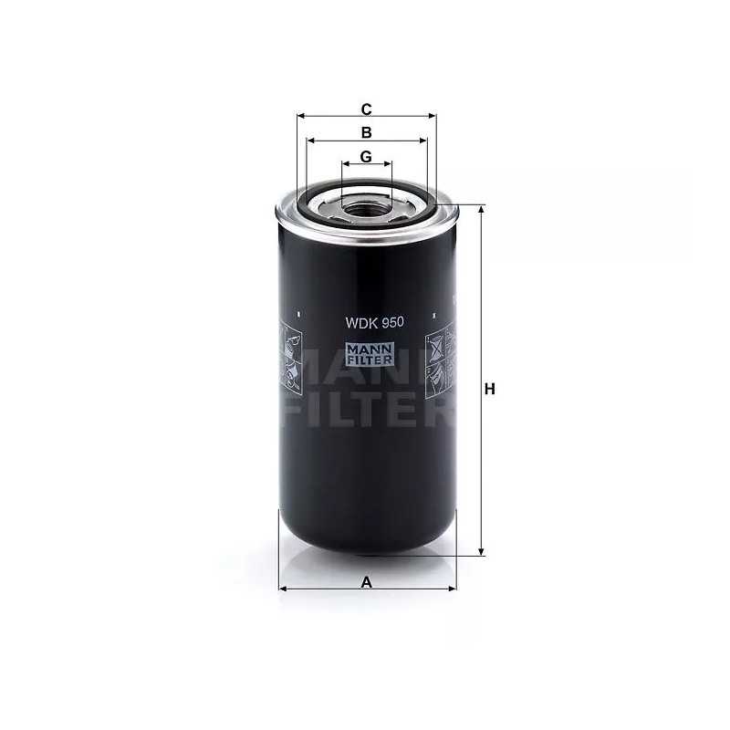 WDK 950 MANN-FILTER kuro filtras