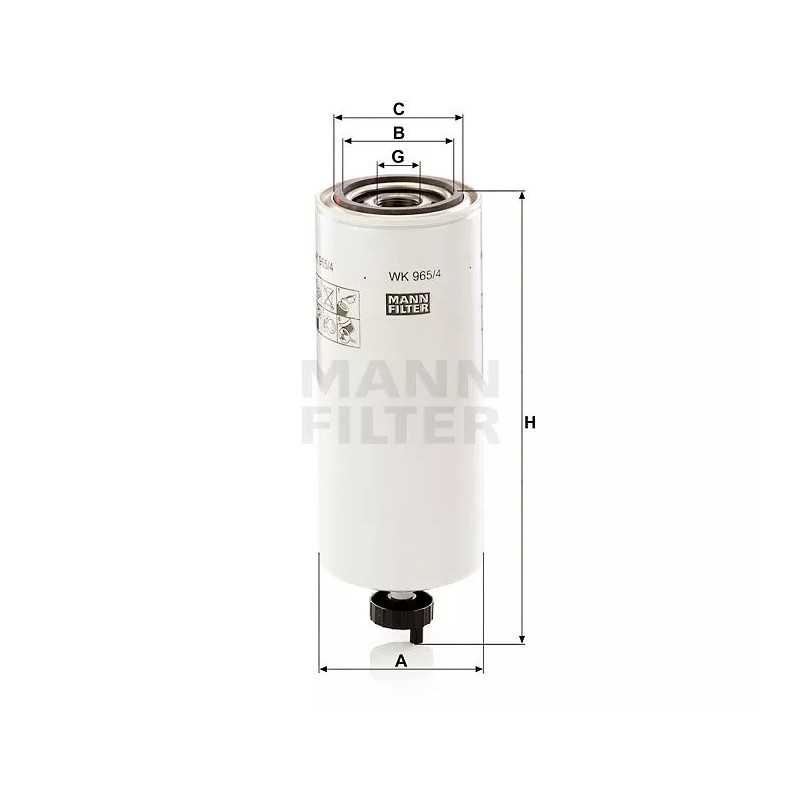 WK 965/4 X MANN-FILTER Kuro filtras