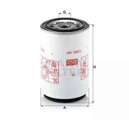 WK 1060/3X MANN-FILTER KURO FILTRAS