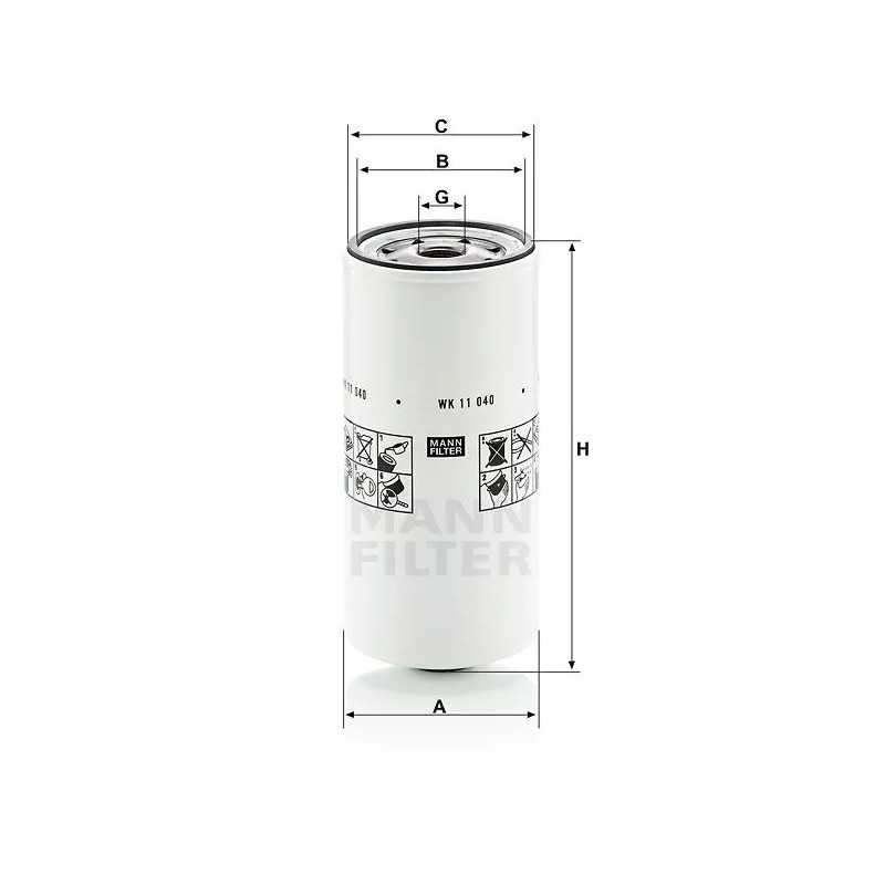 WK11040X MANN kuro filtras