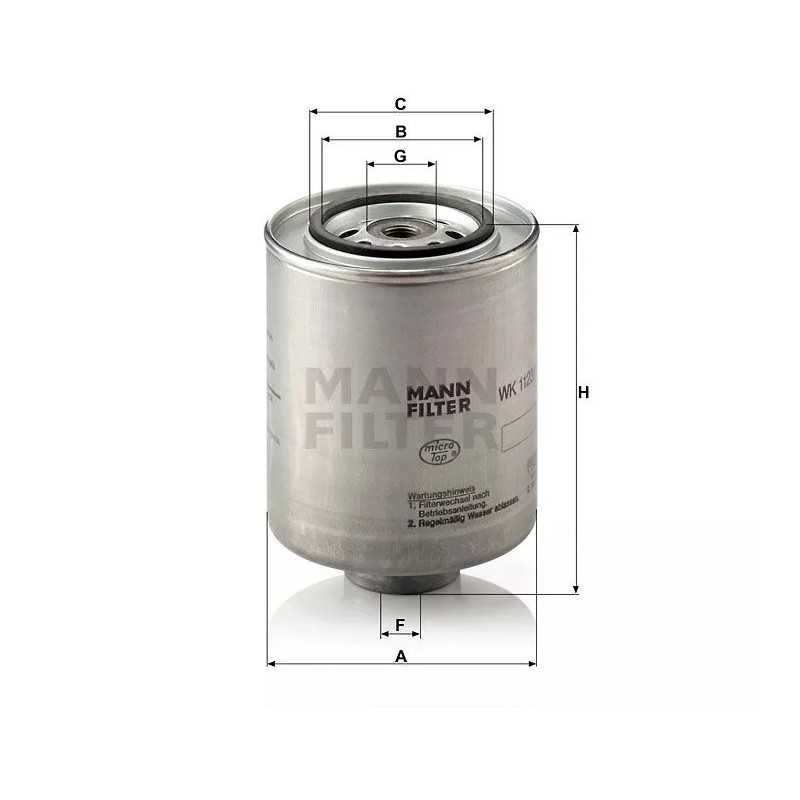 WK 1123/1 MANN-FILTER kuro filtras BMW 324TD,524D/TD 83-95