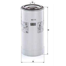WK 1175X MANN-FILTER kuro filtras