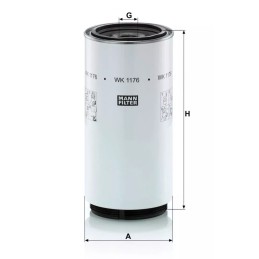 WK 1176X MANN-FILTER kuro filtras