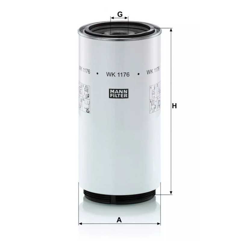 WK 1176X MANN-FILTER kuro filtras