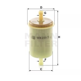 WK28/1 MANN kuro filtras