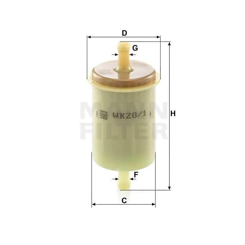 WK28/1 MANN kuro filtras