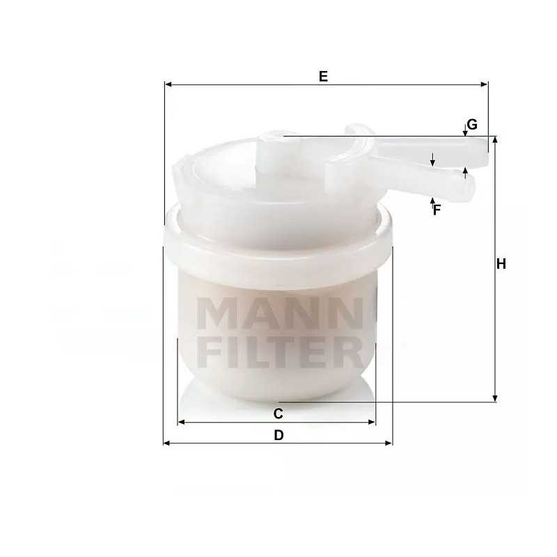 WK 42/10 MANN-FILTER kuro filtras TOYOTA CELICA 1.6 -86, COROLLA 1.5/1.6