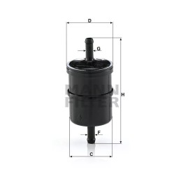 WK 42/4 MANN-FILTER kuro filtras