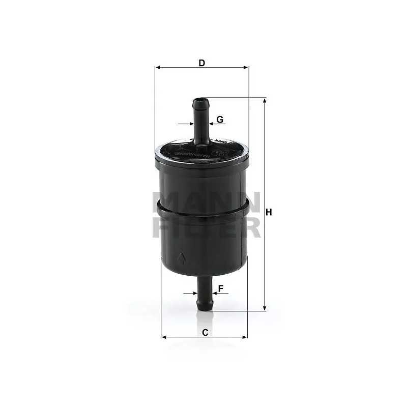 WK 42/4 MANN-FILTER kuro filtras