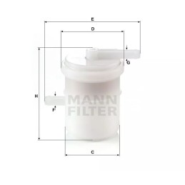 WK 42/81 MANN-FILTER KURO FILTRAS SUBARU SAMURAI 1.0-1.3 88-