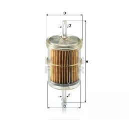 WK 43/12 MANN-FILTER kuro filtras