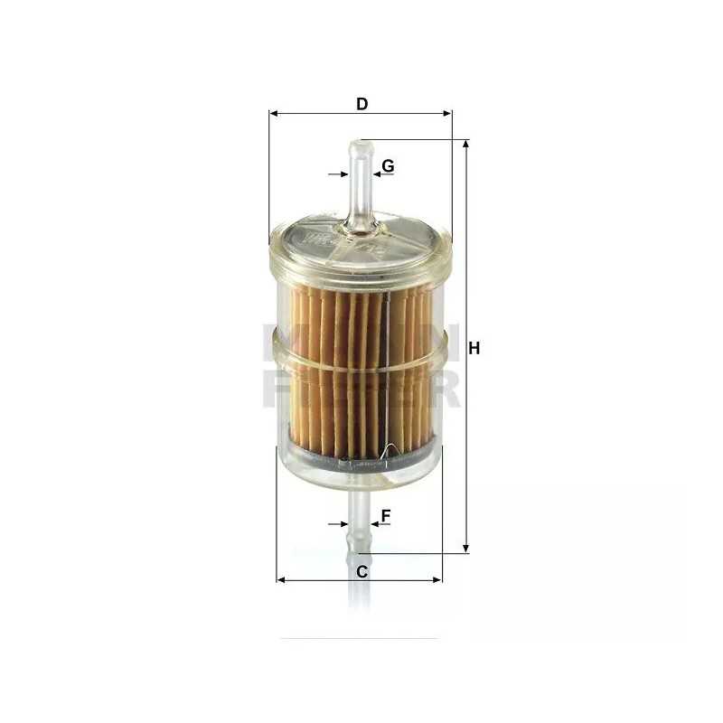 WK 43/12 MANN-FILTER kuro filtras