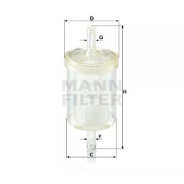 WK 43/13 MANN-FILTER kuro filtras