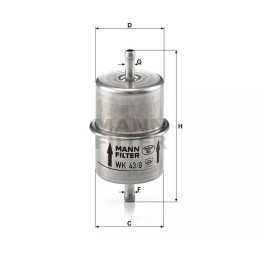 WK 43/8 MANN-FILTER kuro filtras DB W201 82-