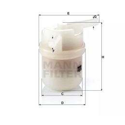 WK 44/6 MANN-FILTER kuro filtras HONDA ACCORD 1.6 12V 86-89