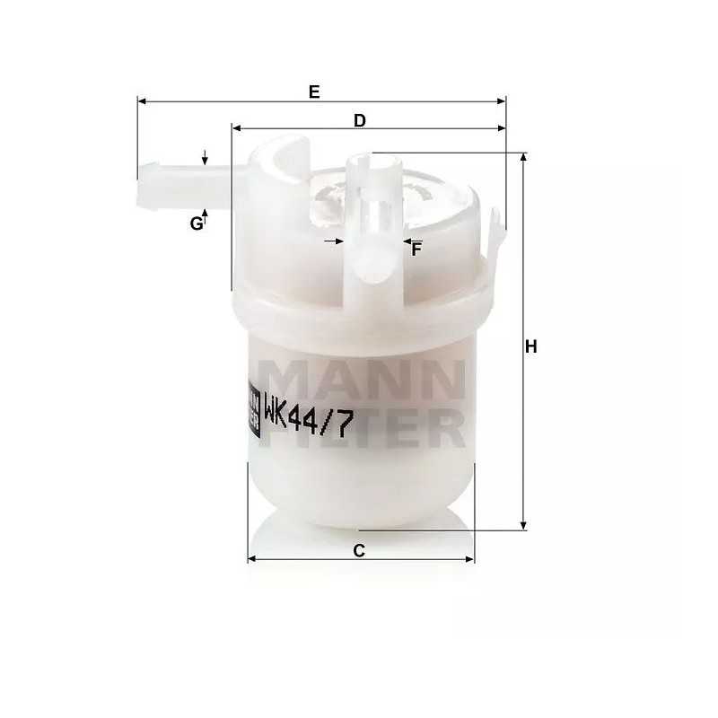 WK 44/7 MANN-FILTER kuro filtras