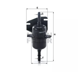 WK 510 MANN-FILTER KURO FILTRAS FIAT PALIO, SIENA 1.1-1.6 97-