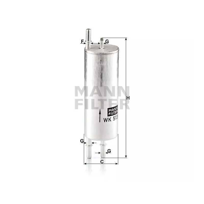 WK 513/3 MANN-FILTER kuro filtras