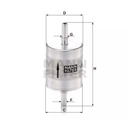 WK 52/1 MANN-FILTER kuro filtras